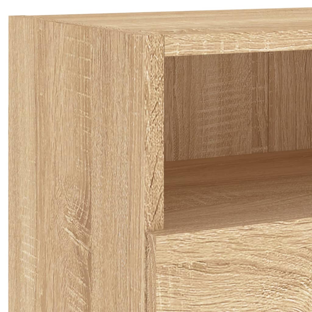 vidaXL TV-Wandschränke 2 Stk. Sonoma-Eiche 80x30x30 cm Holzwerkstoff