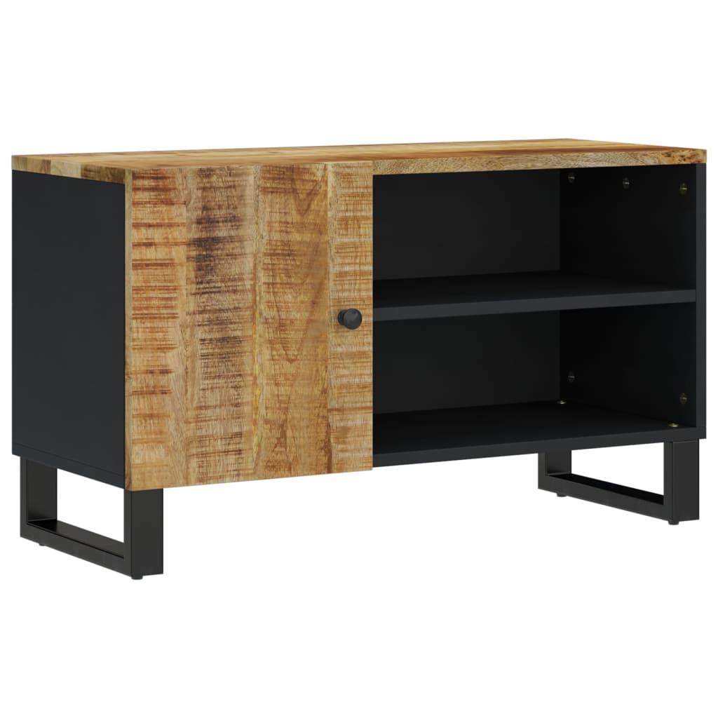 vidaXL TV-Schrank 80x33x46 cm Massivholz Mango & Holzwerkstoff