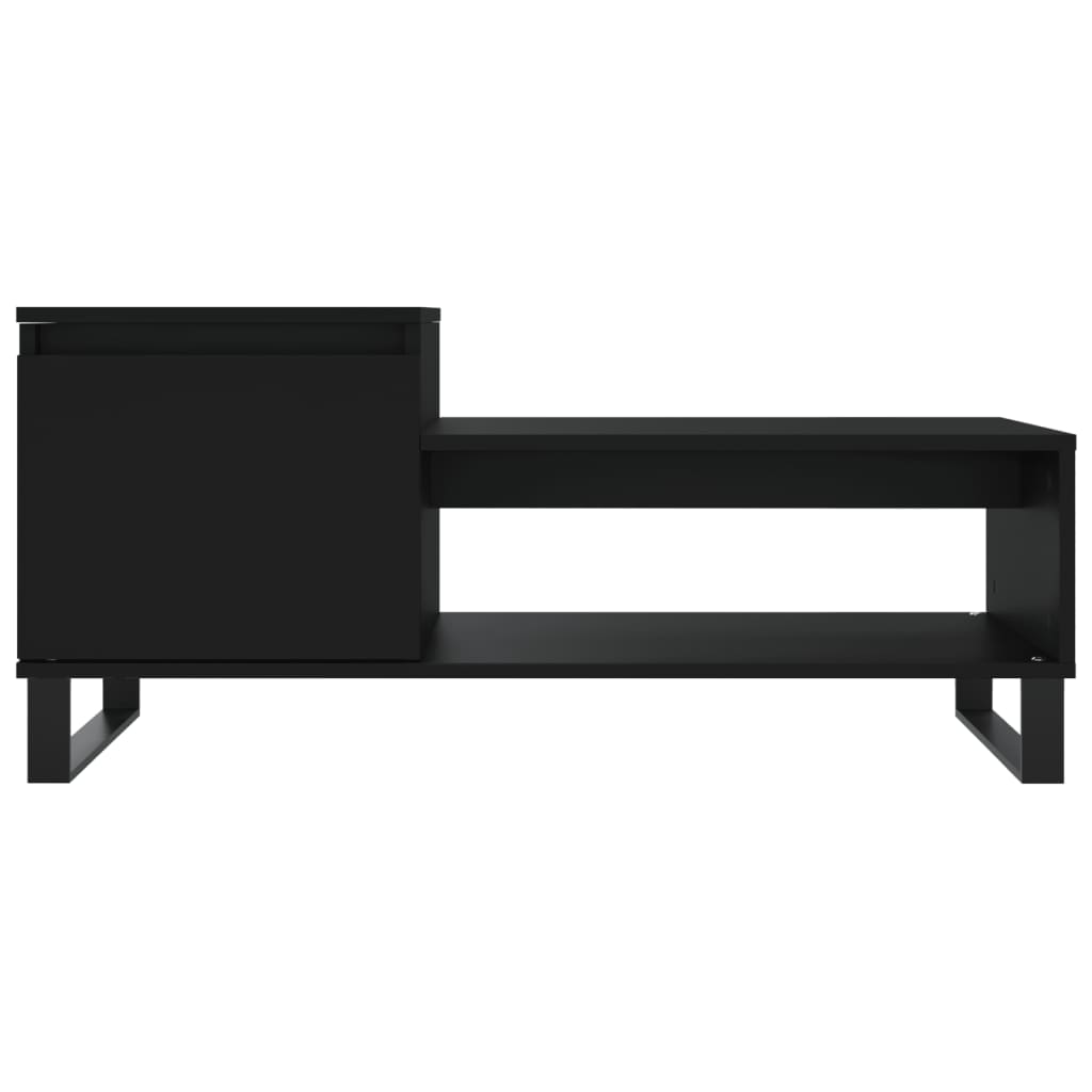 vidaXL Couchtisch Schwarz 100x50x45 cm Holzwerkstoff