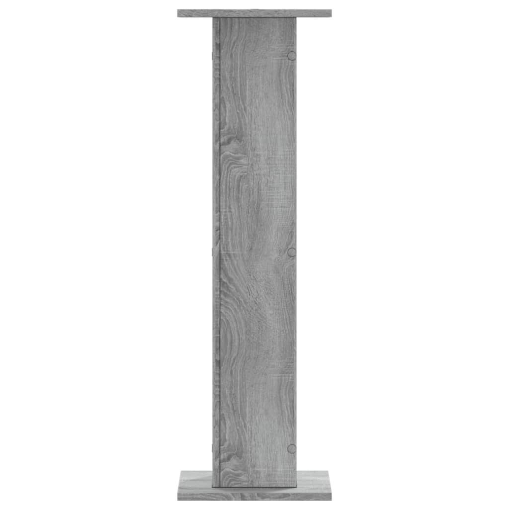 vidaXL Lautsprecherständer 2 Stk. Grau Sonoma 30x30x95cm Holzwerkstoff