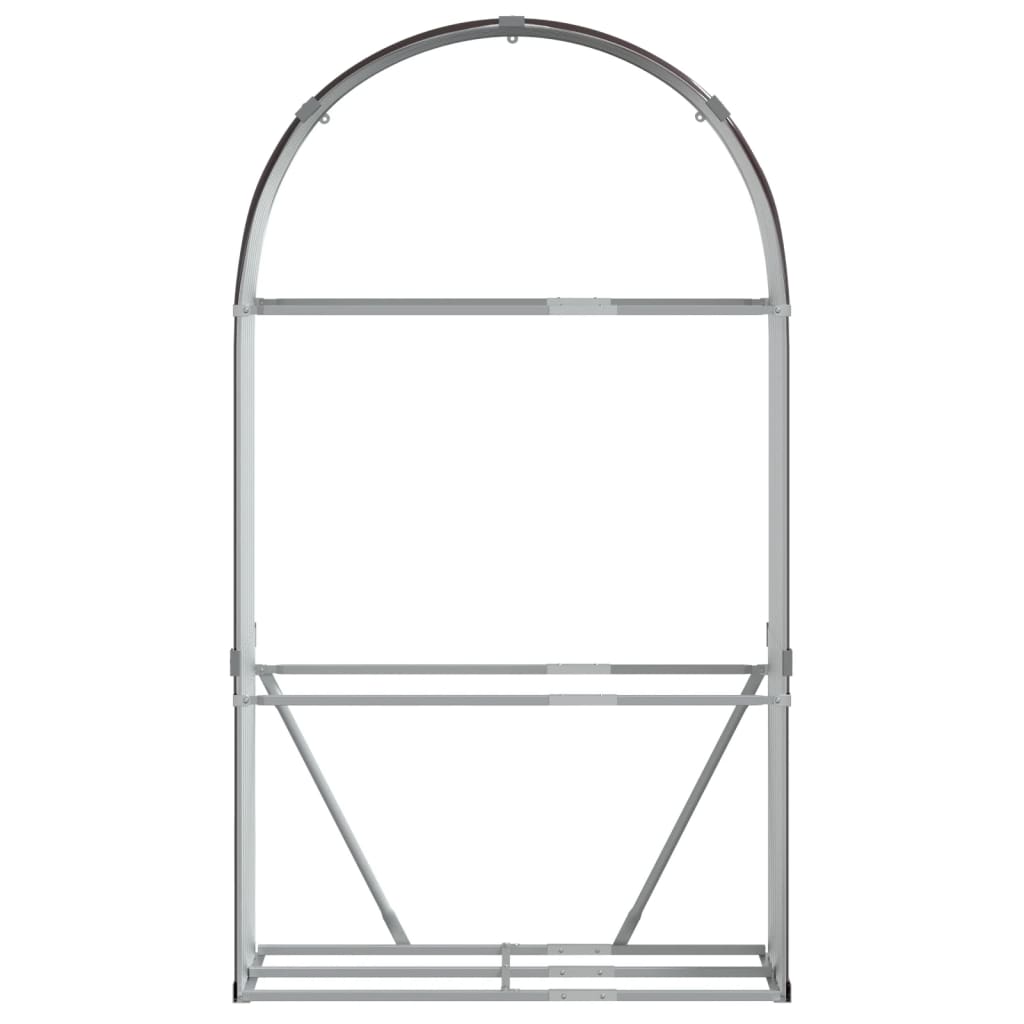 vidaXL Kaminholzunterstand Braun 120x45x210 cm Verzinkter Stahl