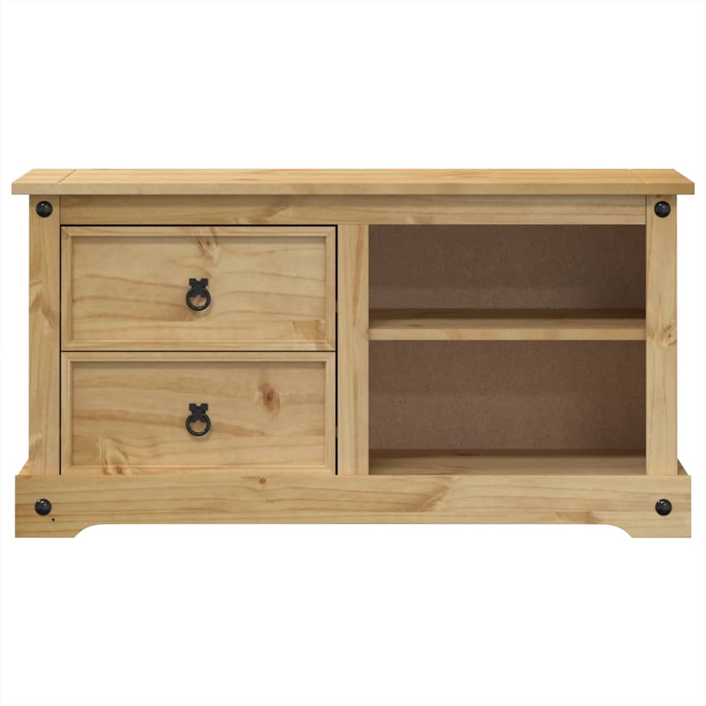 vidaXL TV-Schrank Corona 100x40x52 cm Massivholz Kiefer