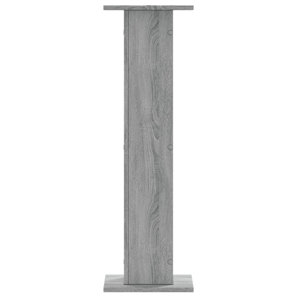 vidaXL Lautsprecherständer 2 Stk. Grau Sonoma 30x30x95cm Holzwerkstoff