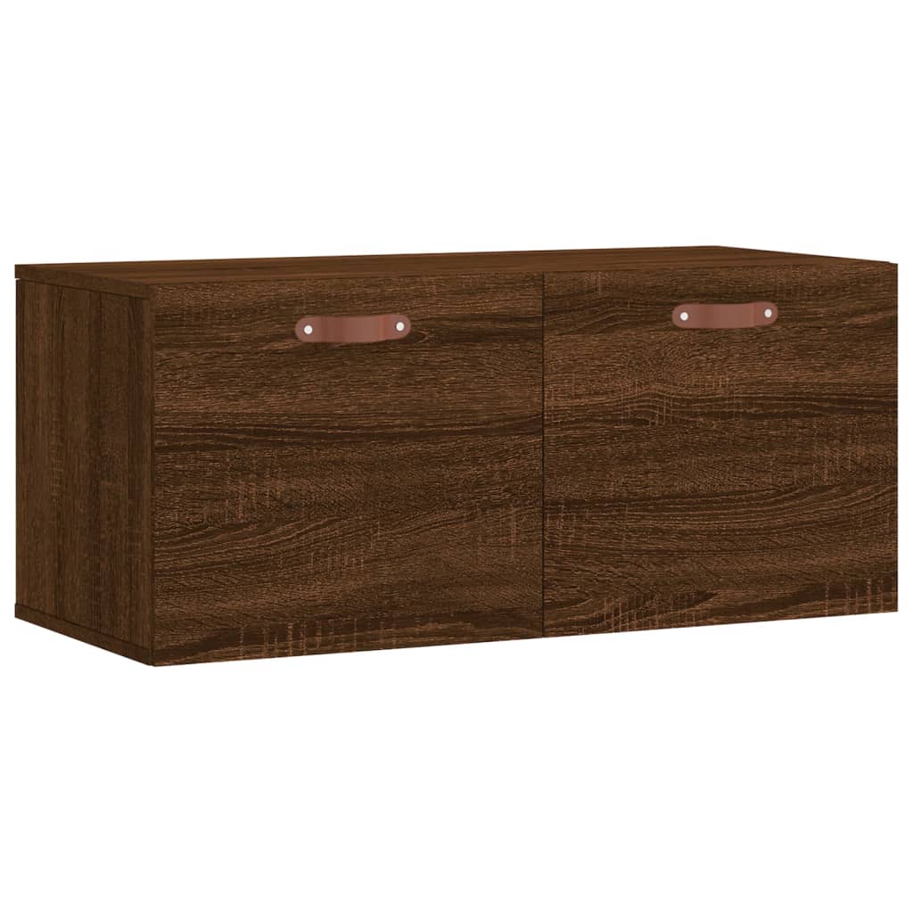 vidaXL Wandschrank Braun Eichen-Optik 80x36,5x35 cm Holzwerkstoff