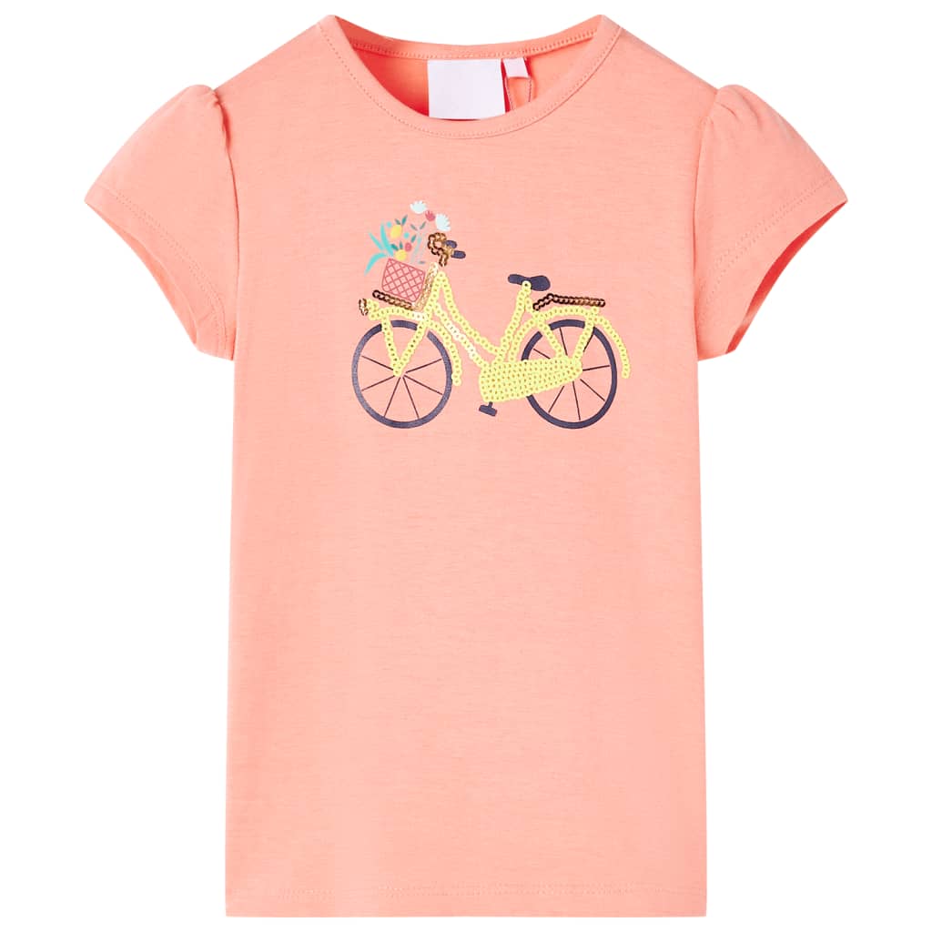 Kinder-T-Shirt Korallenrosa 104