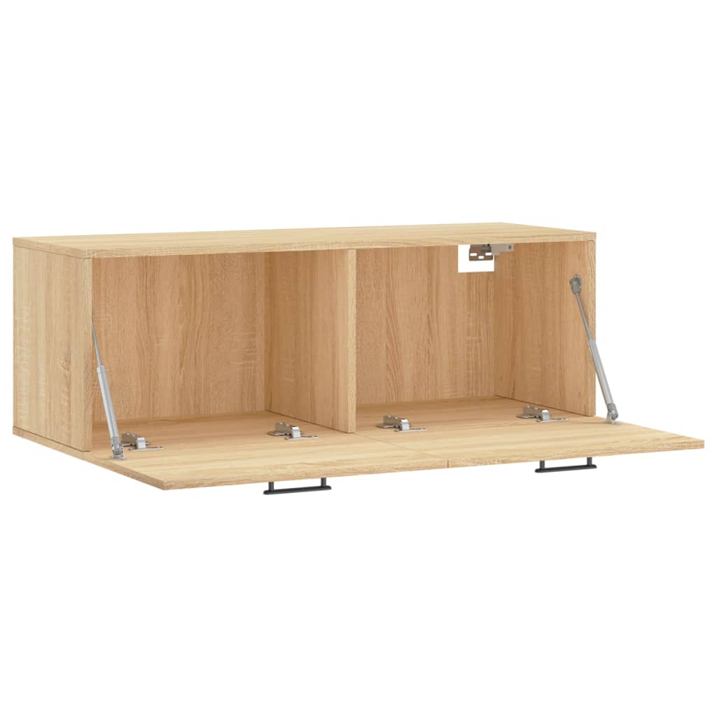 vidaXL Wandschrank Sonoma-Eiche 100x36,5x35 cm Holzwerkstoff