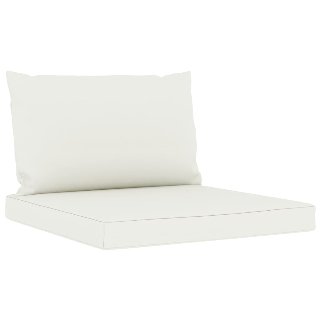 vidaXL 9-tlg. Garten-Lounge-Set mit Kissen in Creme