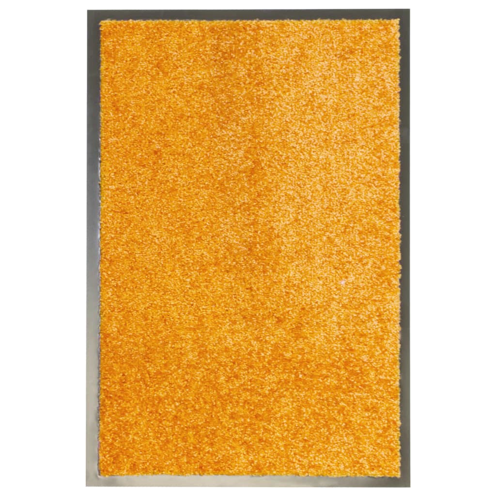 vidaXL Fußmatte Waschbar Orange 40x60 cm