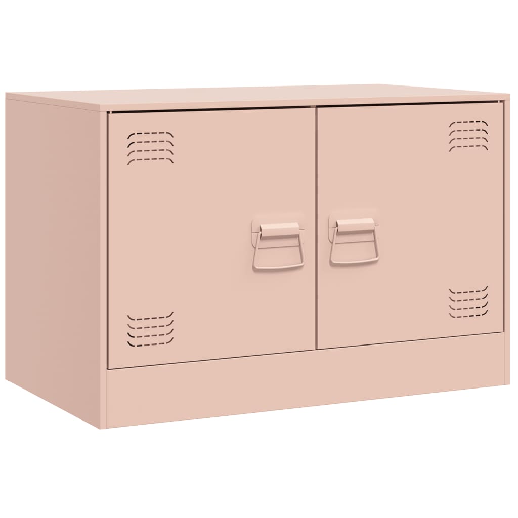 vidaXL TV-Schrank Rosa 67x39x44 cm Stahl