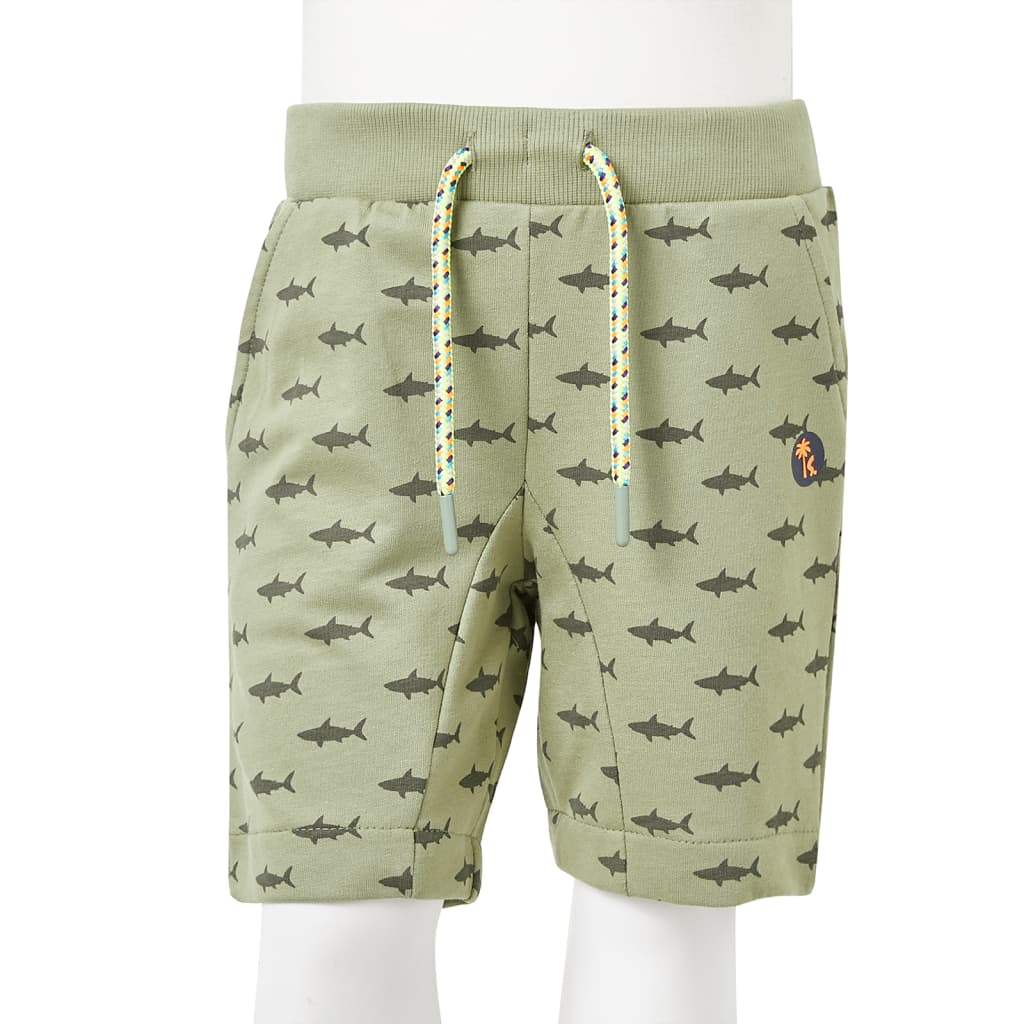 Kindershorts mit Kordelzug Helles Khaki 140