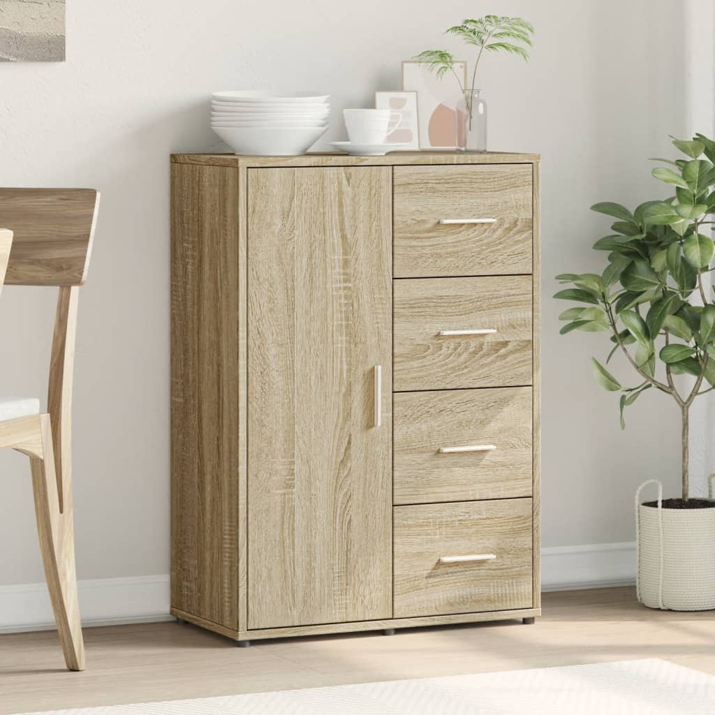 vidaXL Sideboard Sonoma-Eiche 60x31x84 cm Holzwerkstoff