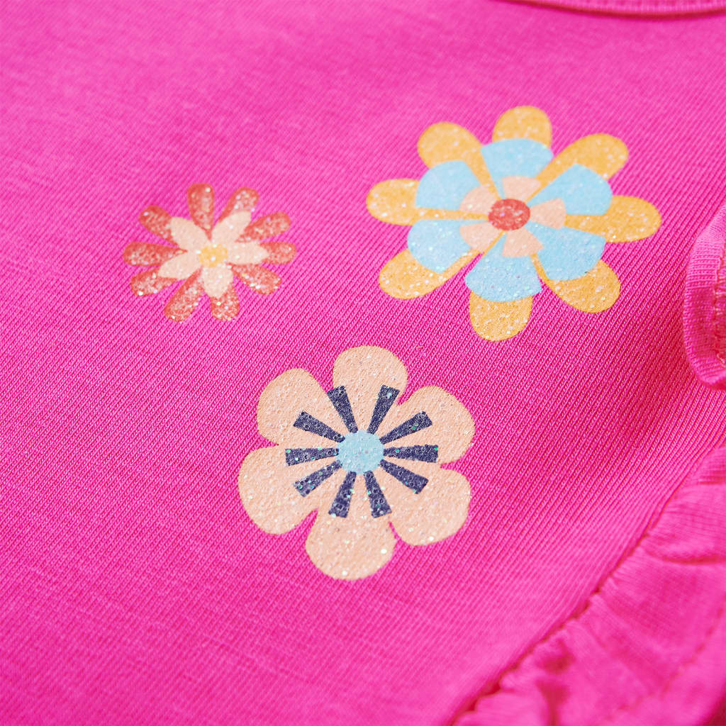 Kinder-Langarmshirt Dunkelrosa 104