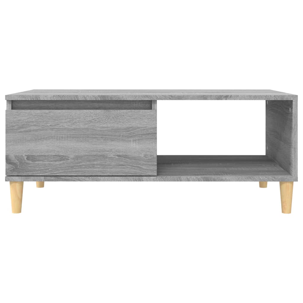 vidaXL Couchtisch Grau Sonoma 90x50x36,5 cm Holzwerkstoff