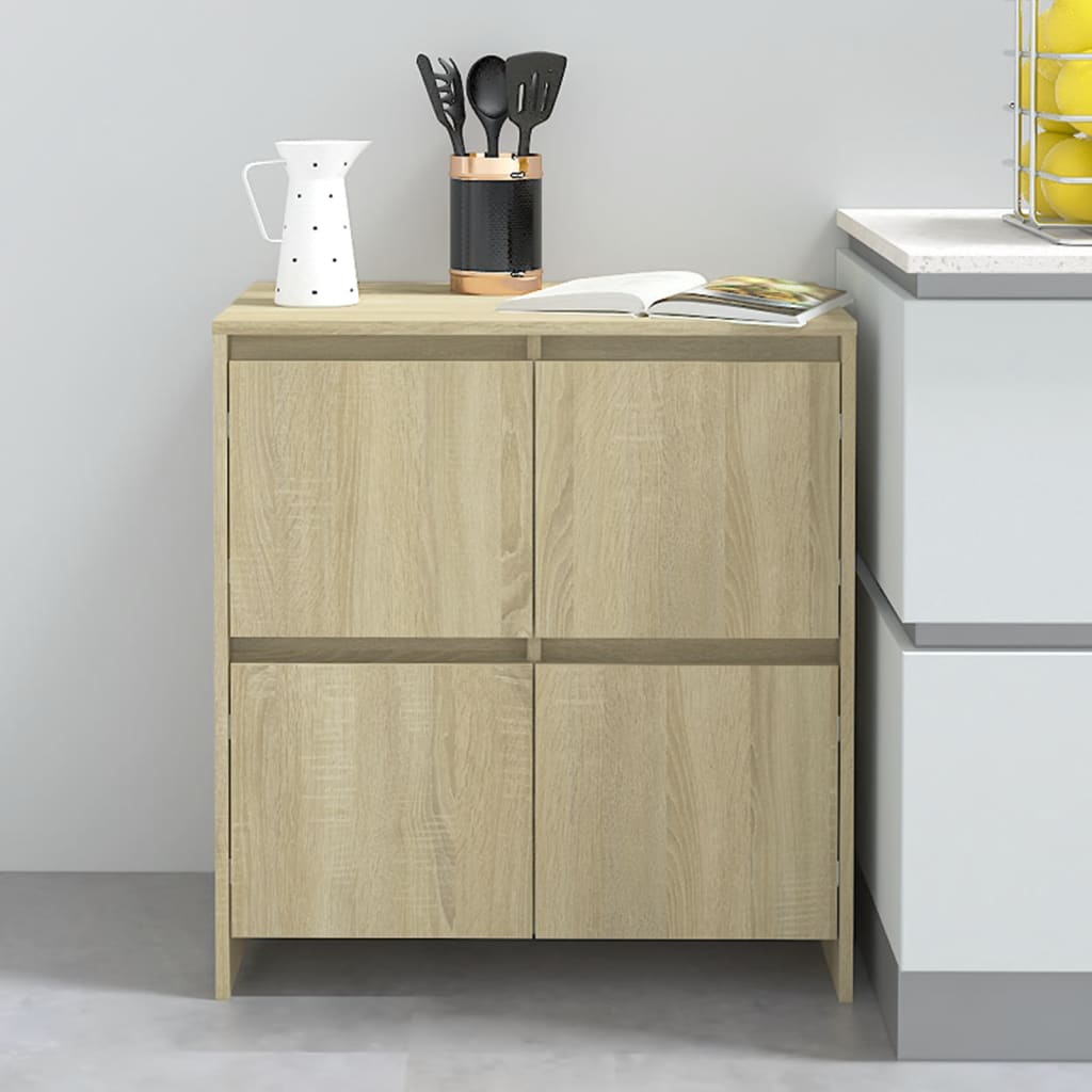 vidaXL Sideboard Sonoma-Eiche 70x41x75 cm Holzwerkstoff