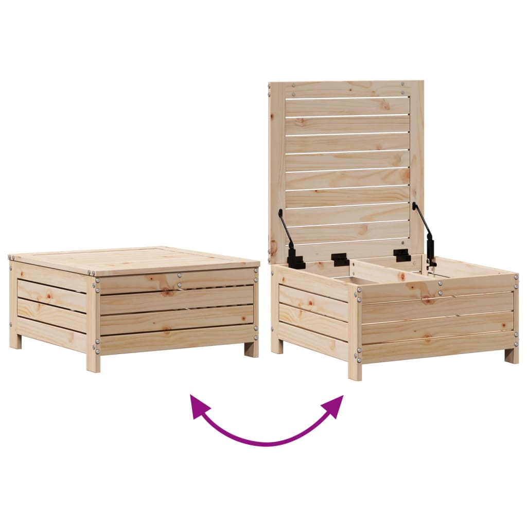 vidaXL 5-tlg. Garten-Lounge-Set mit Kissen Massivholz Kiefer