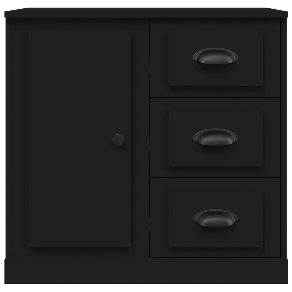 vidaXL Sideboard Schwarz 70x35,5x67,5 cm Holzwerkstoff