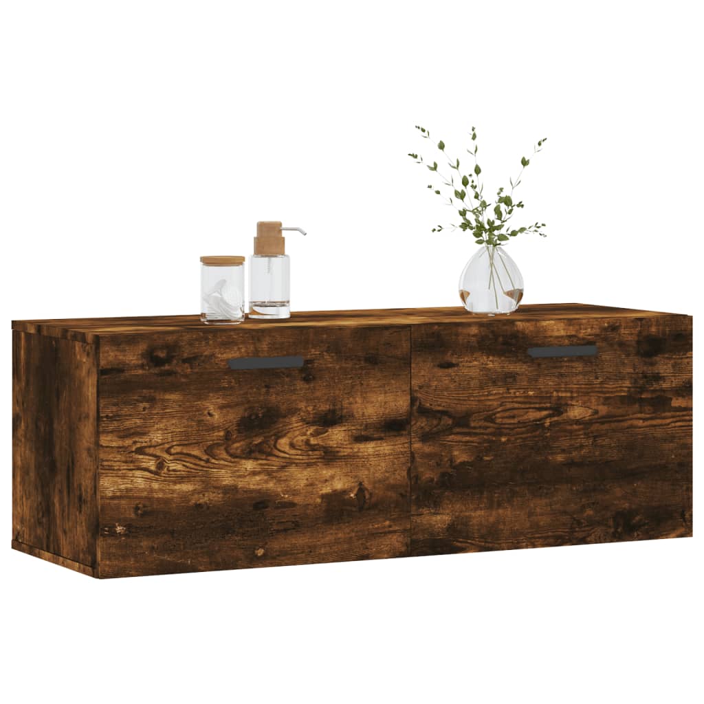 vidaXL Wandschrank Räuchereiche 100x36,5x35 cm Holzwerkstoff