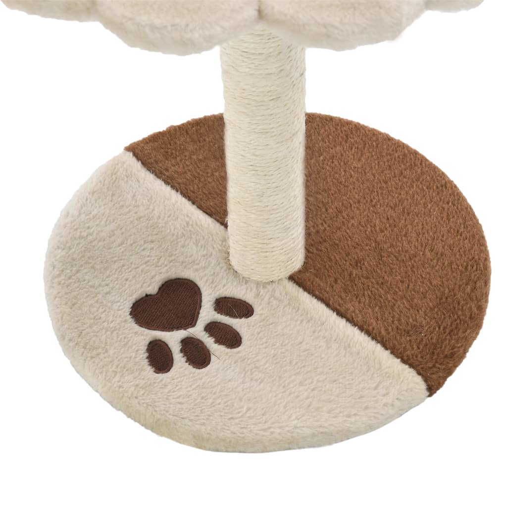 vidaXL Katzen-Kratzbaum Sisal 40 cm Beige und Braun