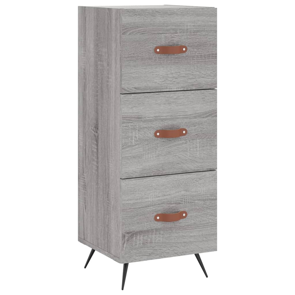 vidaXL Highboard Grau Sonoma 34,5x34x180 cm Holzwerkstoff