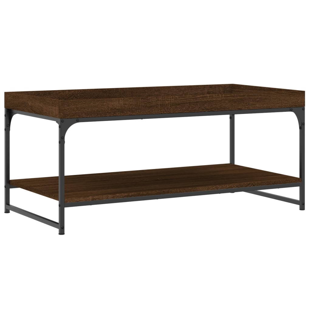 vidaXL Couchtisch Braun Eichen-Optik 100x49x45 cm Holzwerkstoff