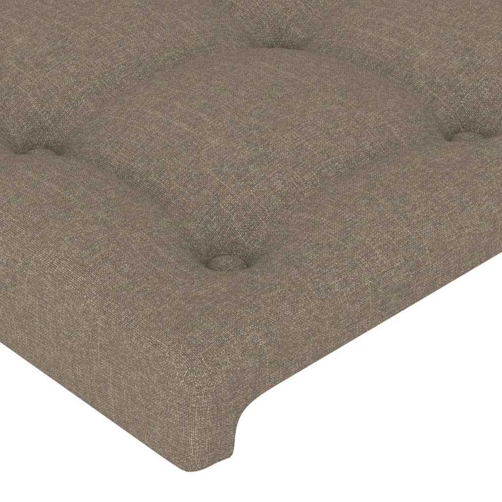 vidaXL Kopfteil mit Ohren Taupe 83x16x78/88 cm Stoff