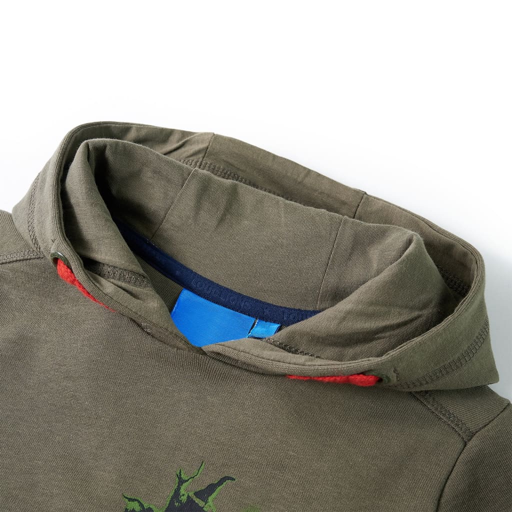 Kinder-Kapuzenpullover Khaki 140