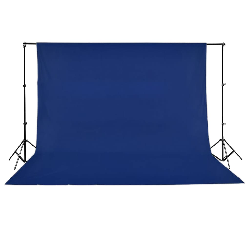 vidaXL Hintergrund Baumwolle Blau 500x300 cm Chroma-Key