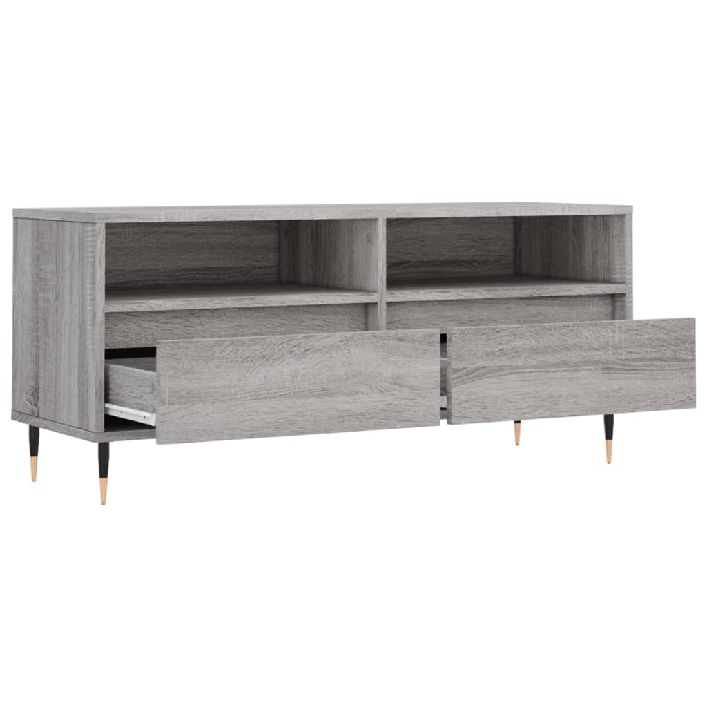 vidaXL TV-Schrank Grau Sonoma 100x34,5x44,5 cm Holzwerkstoff