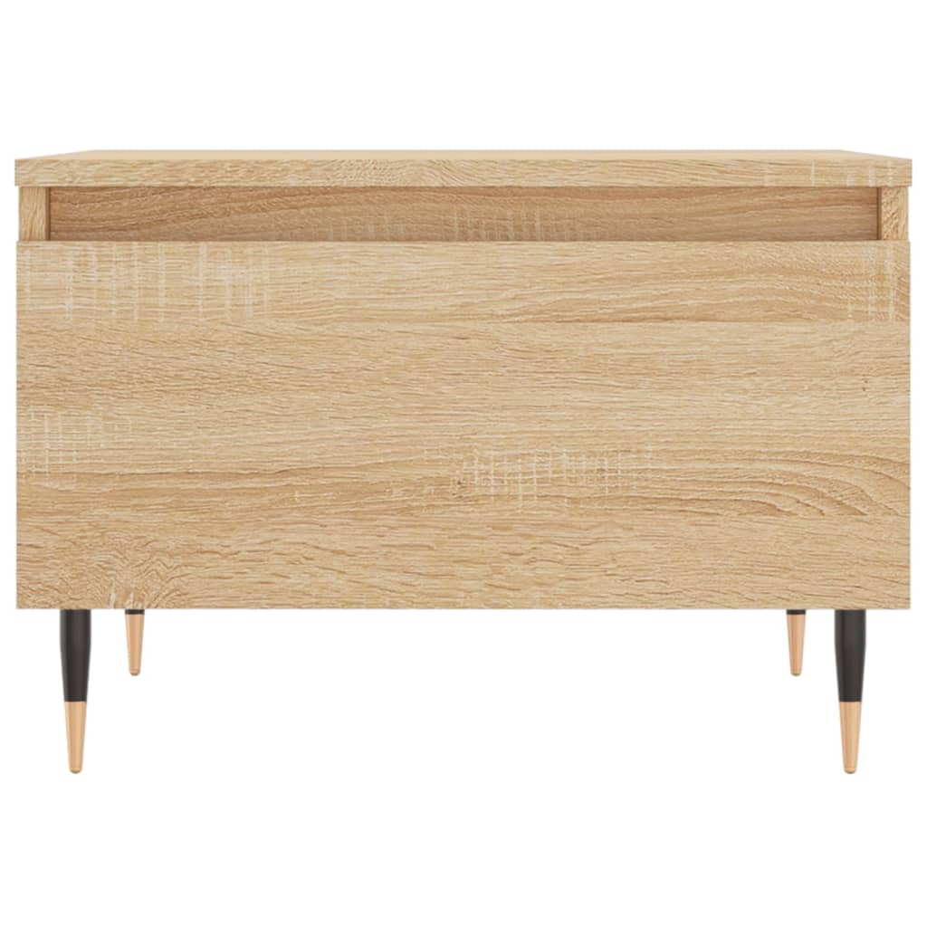 vidaXL Couchtische 2 Stk. Sonoma-Eiche 50x46x35 cm Holzwerkstoff