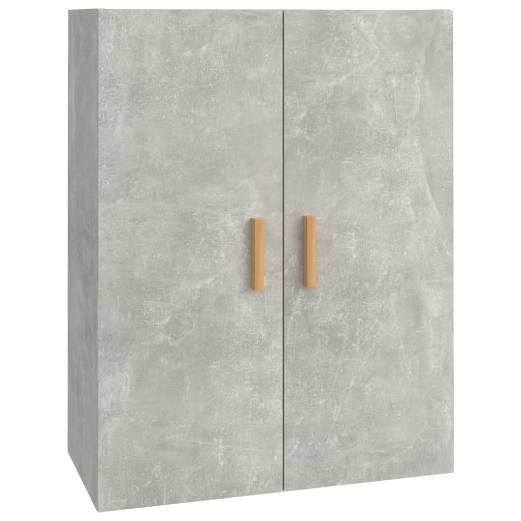 vidaXL Hängeschrank Betongrau 69,5x34x90 cm