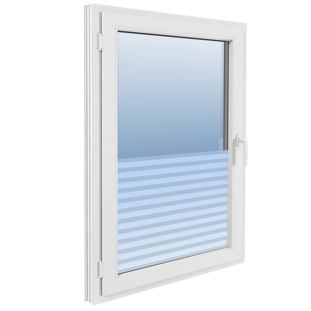 vidaXL Fensterfolien Matt Streifen-Design PVC