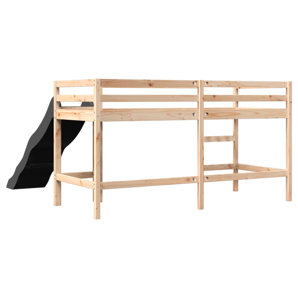 vidaXL Kinderhochbett ohne Matratze 80x200 cm Massivholz Kiefer