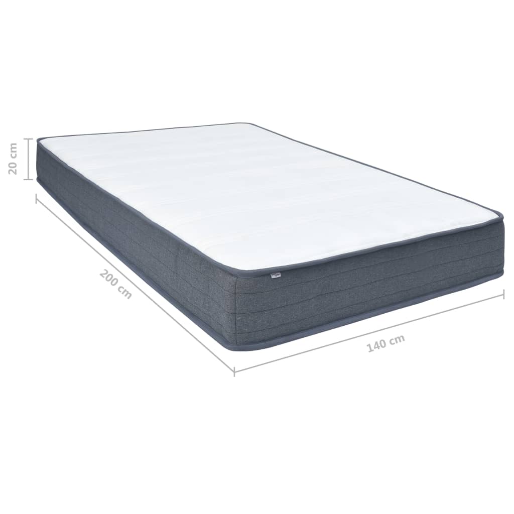 vidaXL Boxspringbett-Matratze 200 x 140 x 20 cm