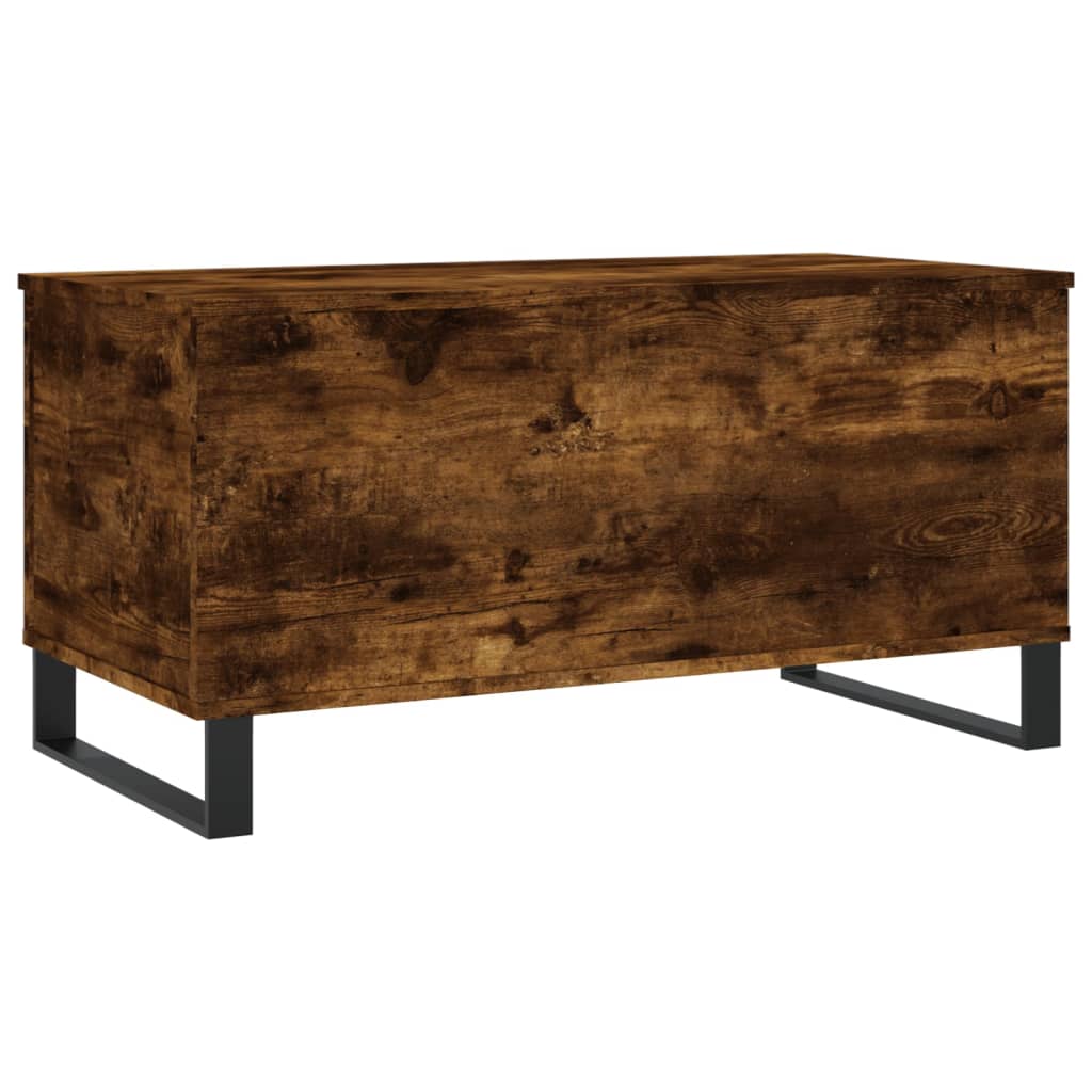 vidaXL Couchtisch Räuchereiche 90x44,5x45 cm Holzwerkstoff