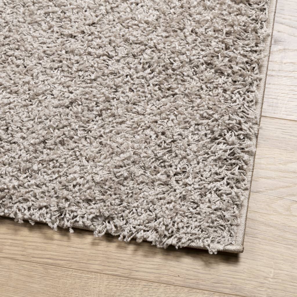 vidaXL Teppich Shaggy Hochflor Modern Beige 300x400 cm