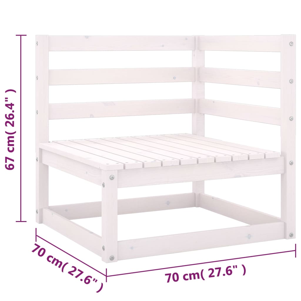 vidaXL 10-tlg. Garten-Lounge-Set mit Kissen Massivholz Kiefer