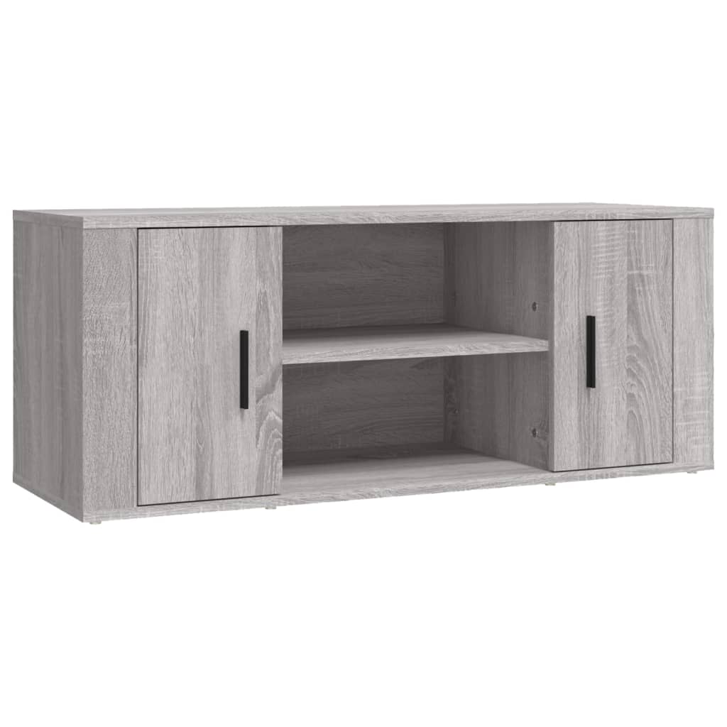 vidaXL TV-Schrank Grau Sonoma 100x35x40 cm Holzwerkstoff