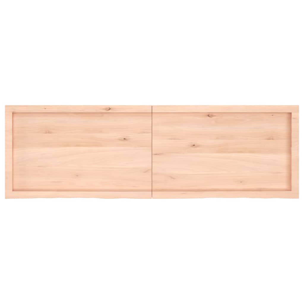 vidaXL Tischplatte 160x50x(2-4) cm Massivholz Eiche Unbehandelt