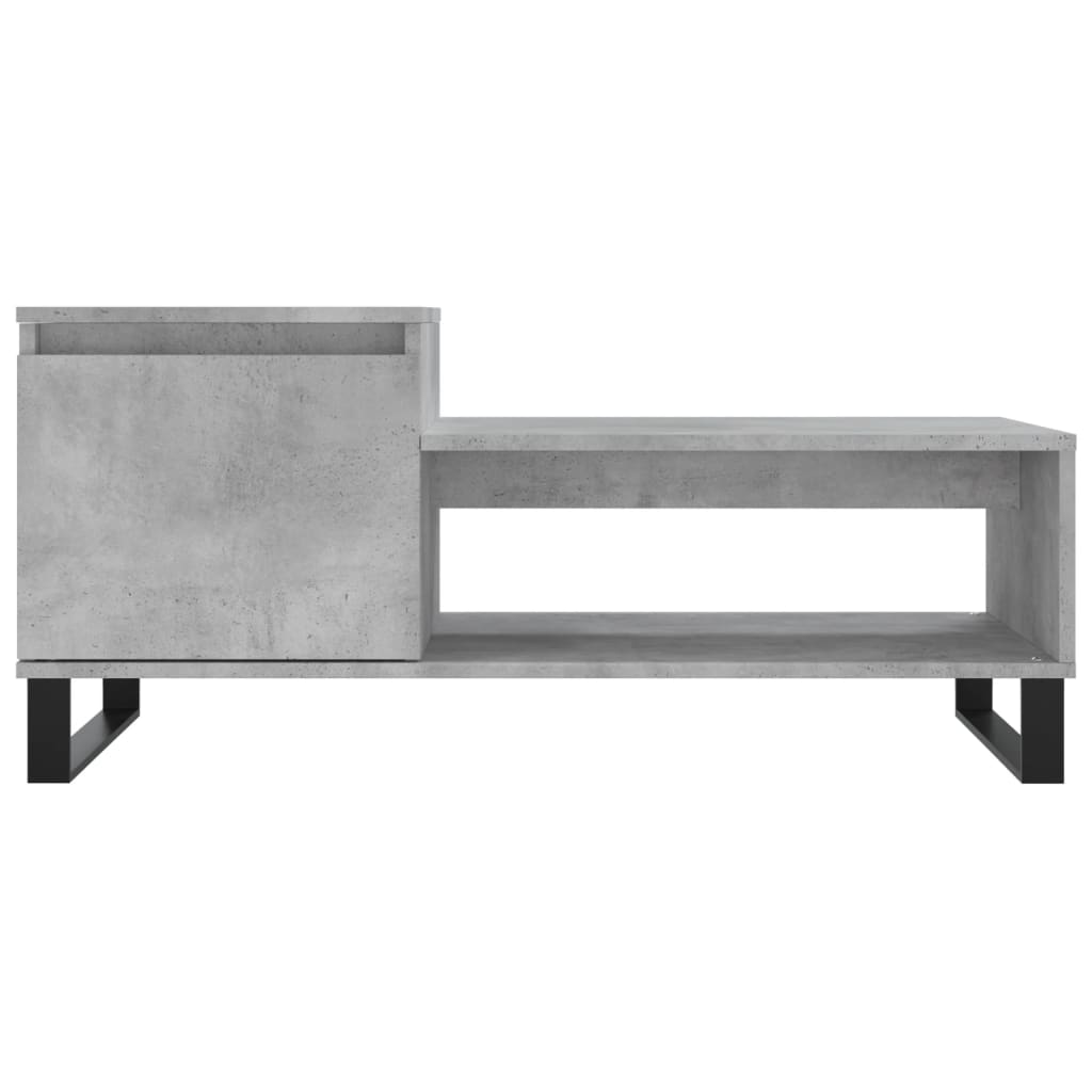 vidaXL Couchtisch Betongrau 100x50x45 cm Holzwerkstoff