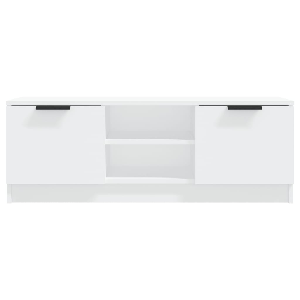 vidaXL TV-Schrank Weiß 102x35x36,5 cm Holzwerkstoff