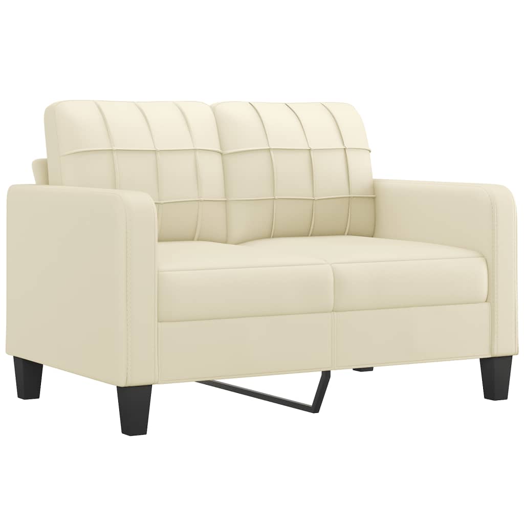 vidaXL B-Ware 2-Sitzer-Sofa Creme 120 cm Kunstleder