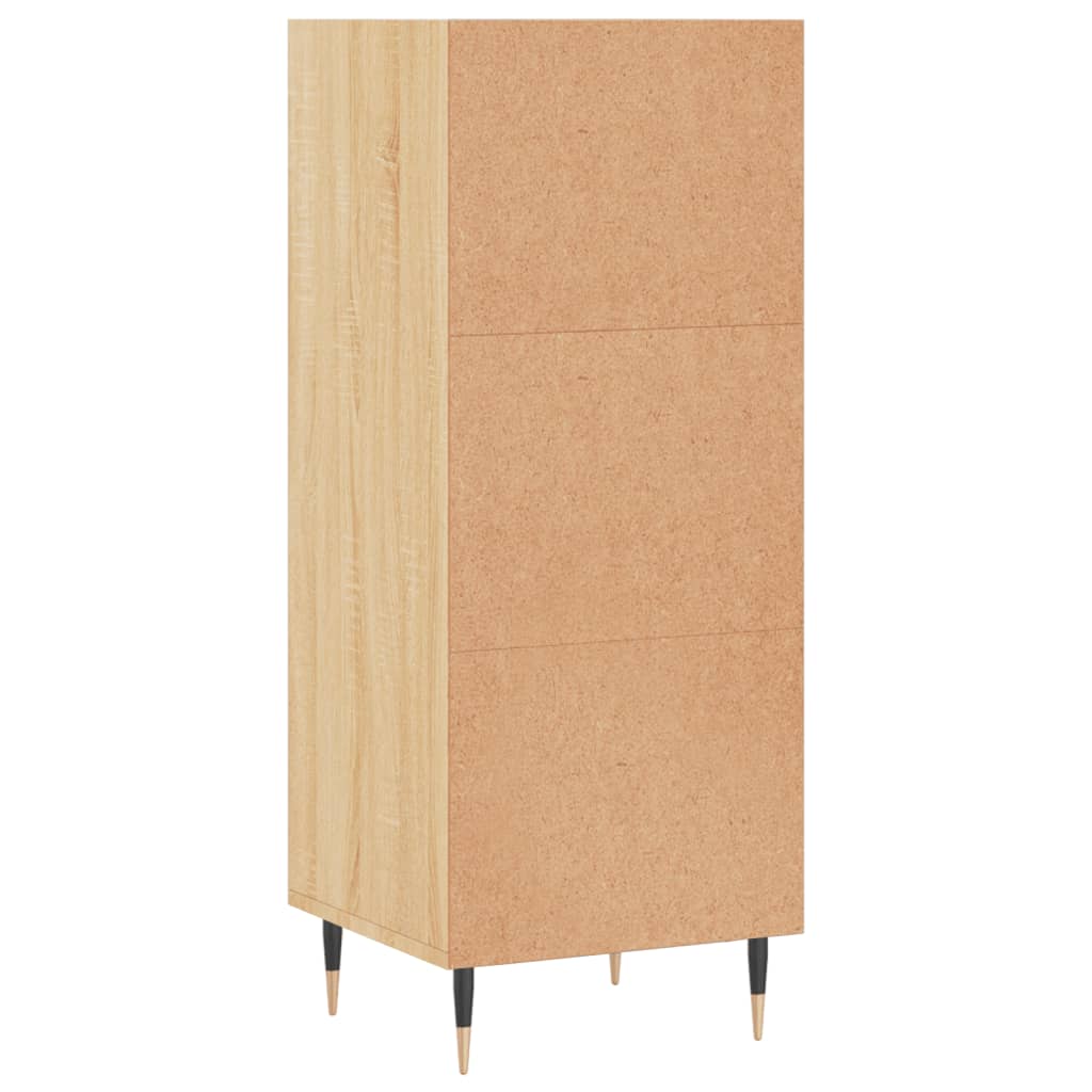 vidaXL Sideboard Sonoma-Eiche 34,5x32,5x90 cm Holzwerkstoff