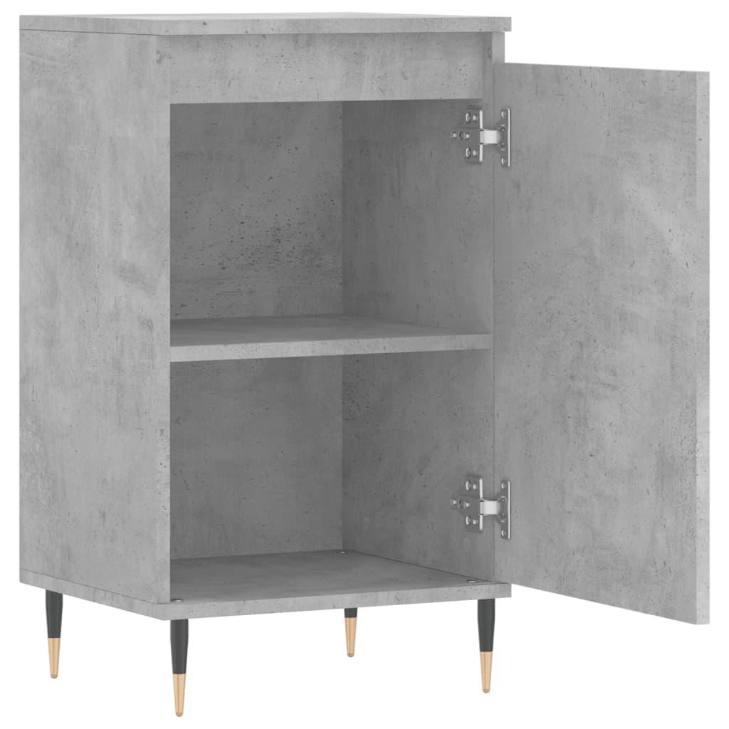 vidaXL Sideboards 2 Stk. Betongrau 40x35x70 cm Holzwerkstoff