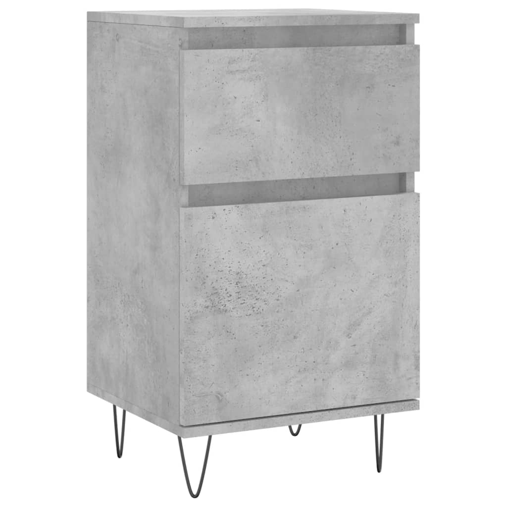 vidaXL Sideboards 2 Stk. Betongrau 40x35x70 cm Holzwerkstoff