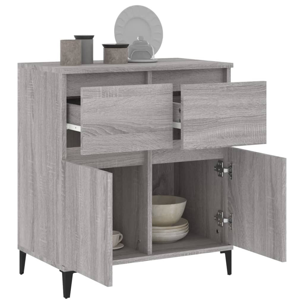 vidaXL Sideboard Grau Sonoma 60x35x70 cm Holzwerkstoff