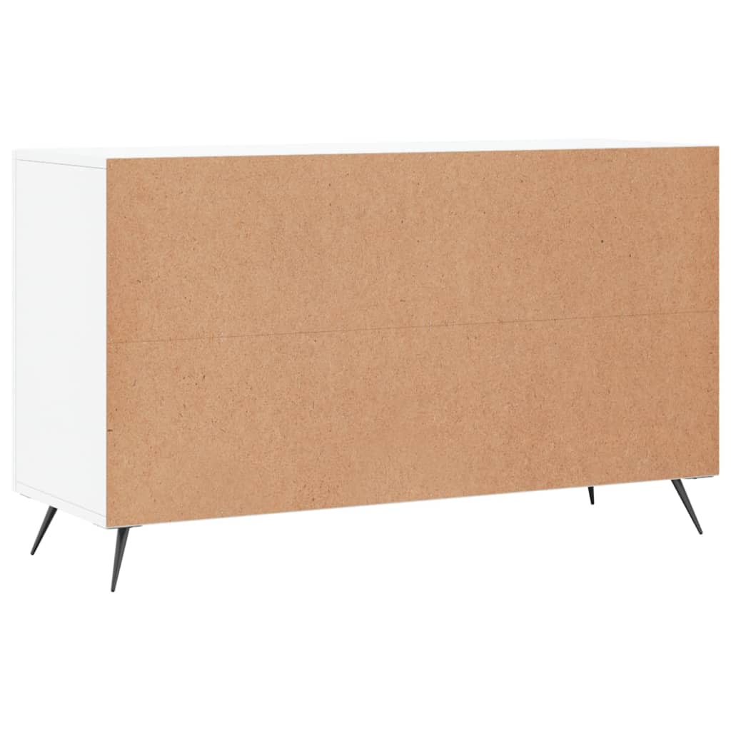 vidaXL Sideboard Hochglanz-Weiß 100x36x60 cm Holzwerkstoff