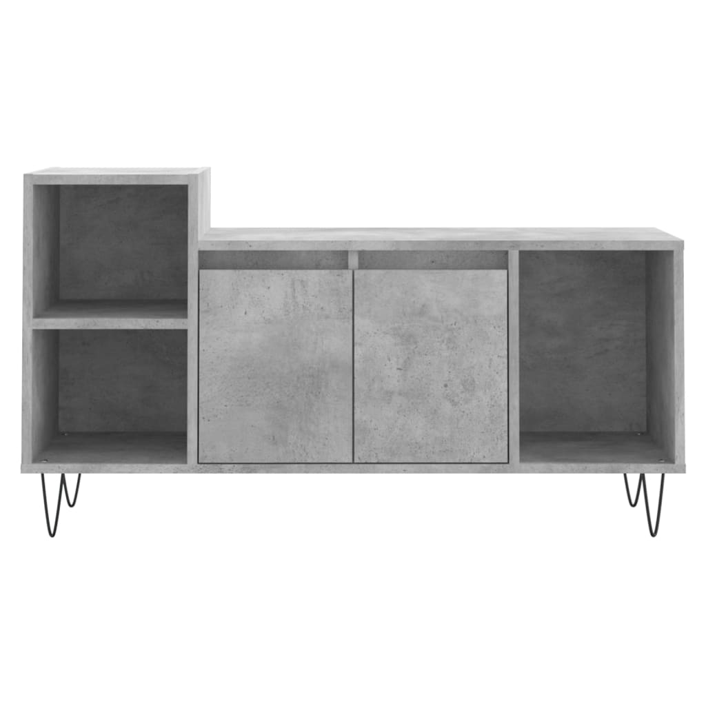 vidaXL TV-Schrank Betongrau 100x35x55 cm Holzwerkstoff