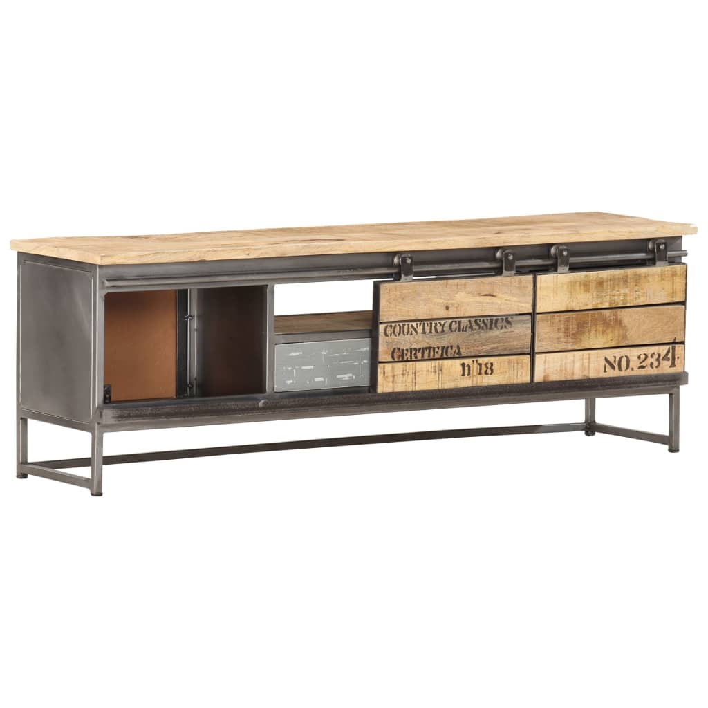 vidaXL TV-Schrank 120 x 30 x 40 cm Massivholz Mango