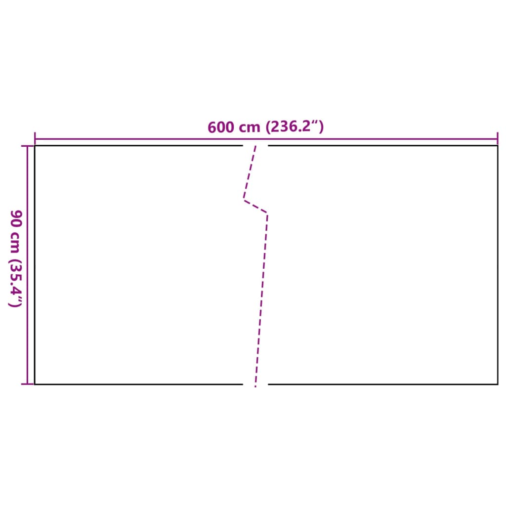 vidaXL Balkon-Sichtschutz Anthrazit 600x90 cm Poly Rattan