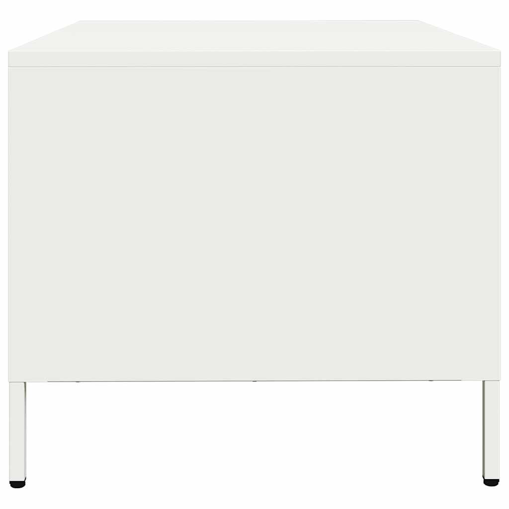 vidaXL TV-Schrank Weiß 68x50x43,5 cm Kaltgewalzter Stahl